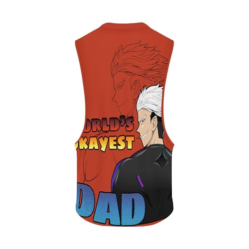 Image of Zhyaj Summer Tanks Top for Men Flag Graphic Print Sleeveless Shirts Casual Working Out Vest T-Shirts Loose-Fit Men's Tank