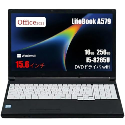 �y�����ςݕi�z�m�[�g�p�\�R�� �x�m�� LIFEBOOK A579/core i5 ��8����/�m�[�gpc/office�t��/windows11/15.6�C���`/������8GB/SSD256GB/Windows11/DVD/USB3.0/WIFI/HDMI/����