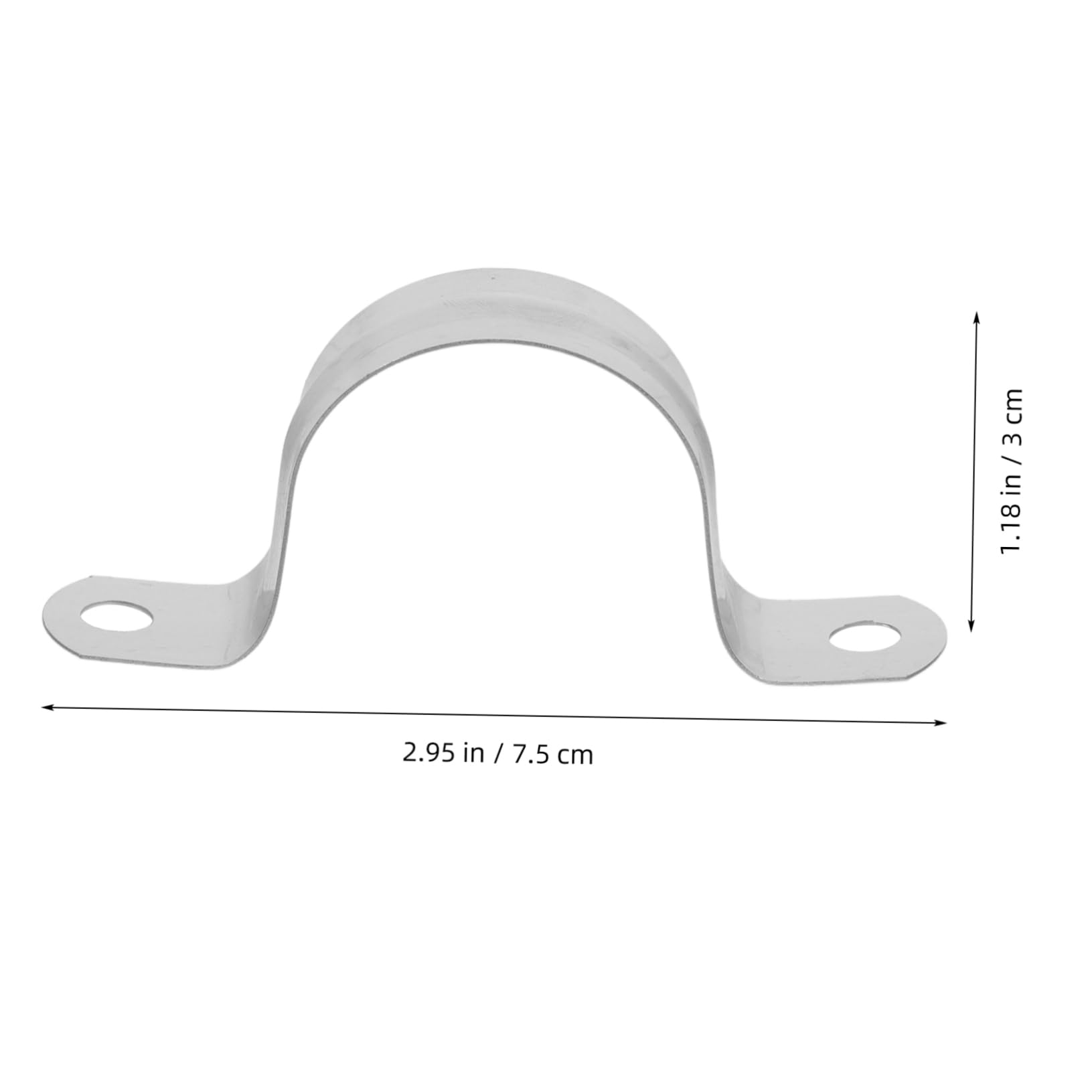 HANABASS 20pcs Gardening Tools Conduit Clamps Conduit Strap Support Water Bracket Conduit Strap Clamp Conduit Bracket Clamps Silver 304 Stainless Steel