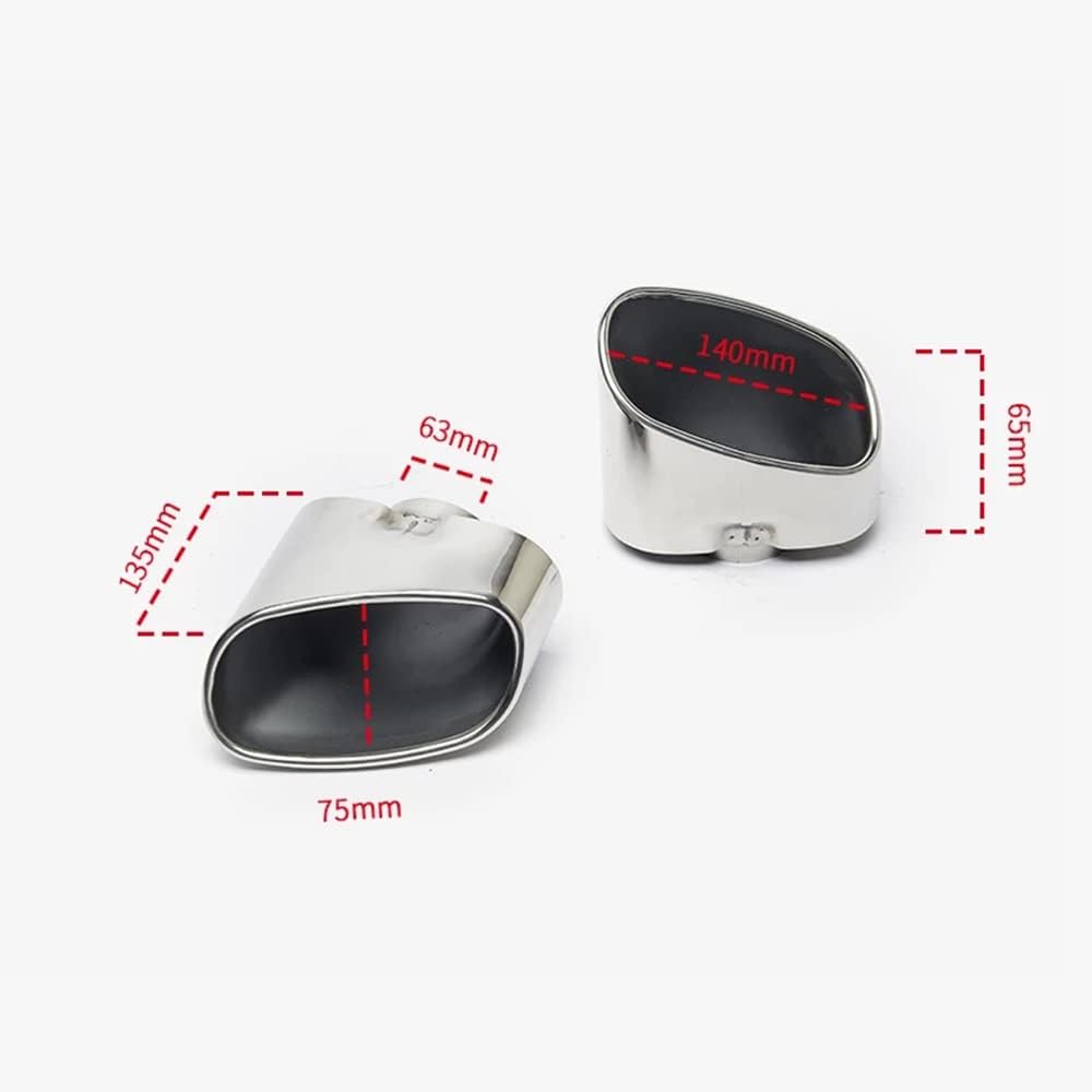 Terminale Di Scarico In Acciaio Inox Per BMW X5 E70 2006-2013 - Design Sportivo Cromato