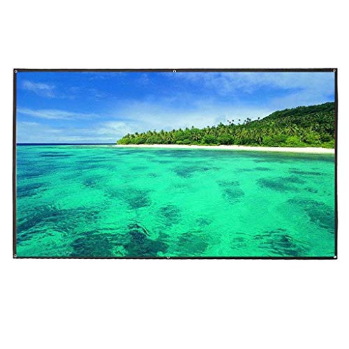 Pantalla portátil de proyección 100 pulgadas 16:9 tela blanca