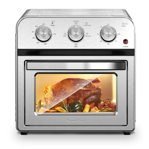 Family Size Air Fryer Toaster Oven 13QT, Stainless Steel