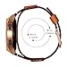 Balerion Cuff Leather Watch band,Compatible with Samsung Galaxy Watch 8/7/6/5/ 4,Galaxy watch3 41mm,Galaxy watch 42mm,Gear Sport and other standard 20mm band width watch,Brown