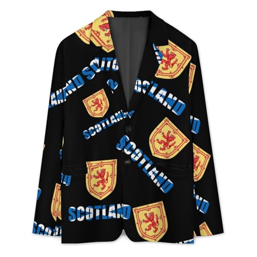 Scottish Flag Britain Classic Suits Blazer for Men Business Tuxedo Jacket Sport Coat Two Buttons3