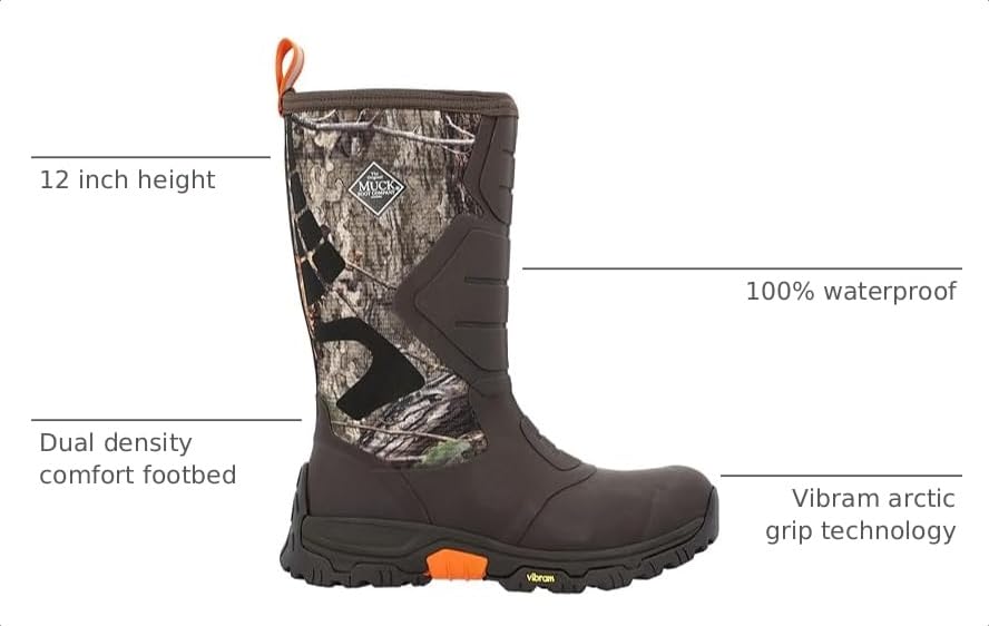 Image of Men's Mossy Oak Country DNA Apex Pro Vibram Arctic Grip All-Terrain Boot