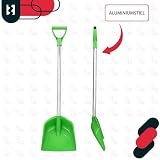 KOTARBAU® Łopatka dla Dzieci do Piasku, 71,5 cm, Łopata Dziecięca do Śniegu, Duża Szufla dla Dzieci, Aluminiowy Trzonek, Zielona