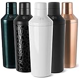 Simple Modern Cocktail Shaker Geschenkset mit Jigger Deckel | Isolierter Boston Martini Mixer Edelstahl Weihnachtsgeschenke für Männer Frauen | Kompatibel mit Classic Tumbler Kollektion | Winter White