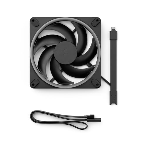 Image of Fractal Design Momentum 14 RGB - Silent PC Case Fan - 140 mm - ARGB Gen 2-20 LEDs - Liquid Crystal Polymer LCP Blades - FDB Fluid Dynamic Bearing - Cooling Performance - Powerful Airflow - Black
