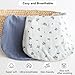 LifeTree Muslin Baby Lounger Cover, Newborn Slipcover Lounger Cover for Boys Girls Infant, Soft Organic Cotton, Cover Only, Blueberries and Mist Blue, 30.7in x 20in