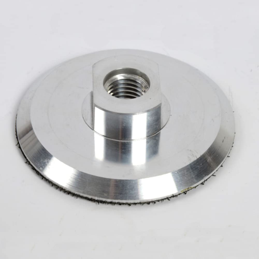 4 Inch Polishing Backing Pad Heavy-Duty Aluminium Backer for Surface Sanding Polishing-Arbor 5/8