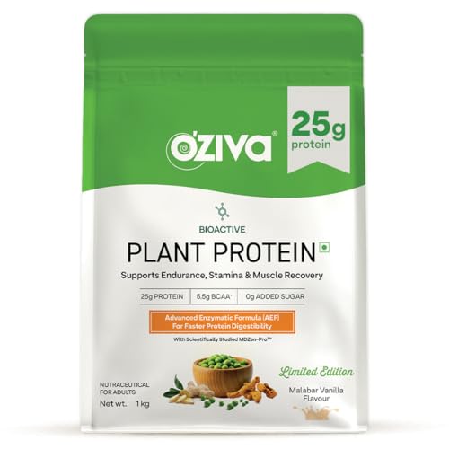OZiva Plant Protein + Pro-Digest | 25g Protein | Chocolate Flavour |1 kg product image 12