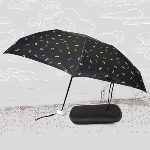 Image of Oblivion Umbrella For Men - Folding Design Umbrella with Curved Handle - Large Clear Canopy Windproof Stick Umbrella for Rainy Weather Outdoor Photography Everyday Use