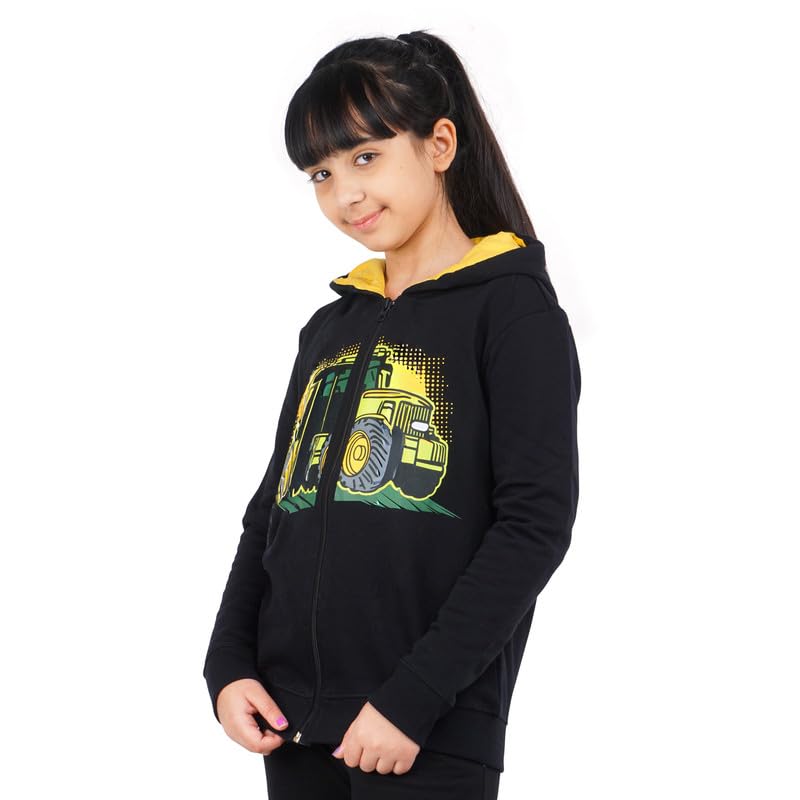 Image of Real Basics Girls Cotton Hooded Sweatshirt (Pack of 1)