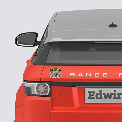 Set Of 2 Army Sticker Airborne Ranger Jump Wings Decal United States Military For Car Truck Window Laptop Bumper Us 4.5 In #TOP5