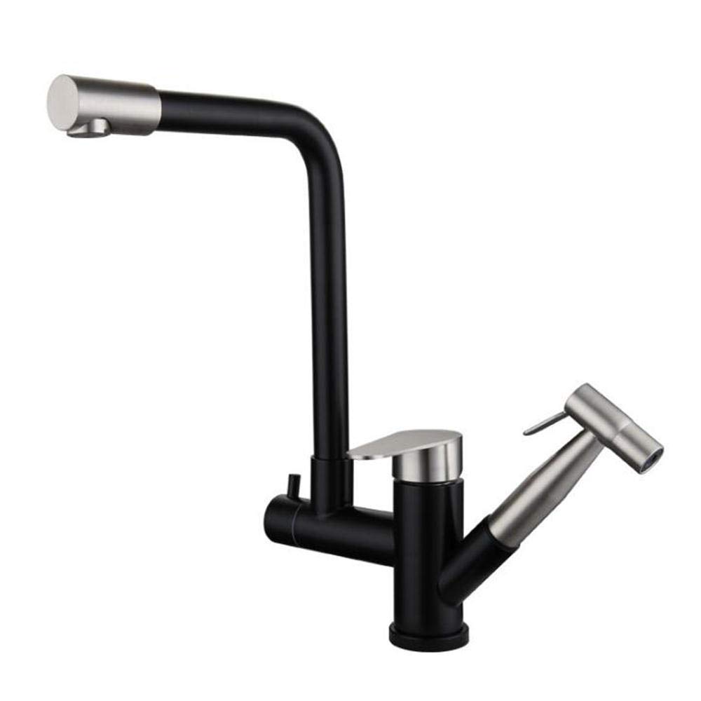 Robinet de cuisine rotatif et flexible pour simplifier la vaisselle en famille