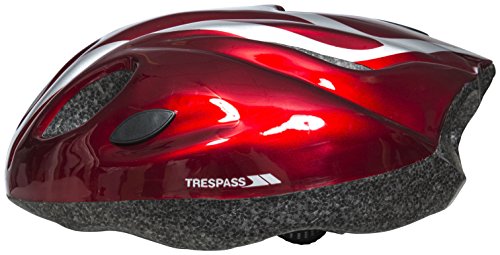 Trespass, Casco da ciclismo, Rosso (rot - rot