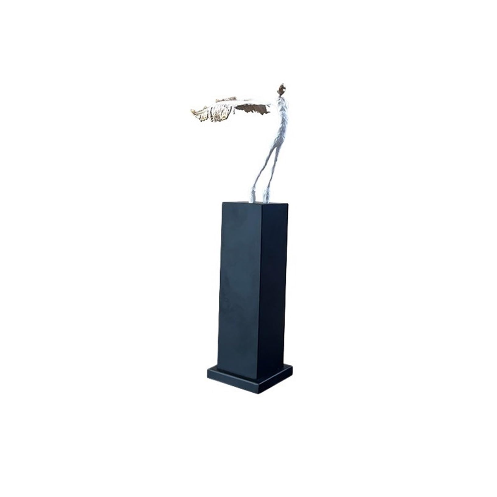 Zhaoj24-05 Art Sculptures Elegant Abstract Dancer Sculpture Art Figurine Contemporary Living Room Office Ornament(White)