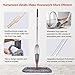 Spray Mop for Floor Cleaning, Domi-patrol Microfiber Floor Mop Dry Wet Mop Spray with 3 Washable Mop Pads & Refillable Bottle, Dust Cleaning Mop for Hardwood Laminate Tile Floors, Gray