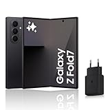 Samsung Galaxy Z Fold7, Smartphone Android 5G avec Galaxy AI, 512 Go, Chargeur Secteur Rapide 25W Inclus, Smartphone déverrouillé, Noir Absolu, Version FR
