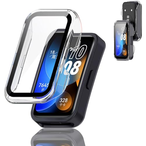 For huawei band 10 �J�o�[ �Ή� huawei band 10 �yESEENN�zPC+�K���X�f�� �P�[�X �S�ʕی� ���ϋv �ϏՌ� �h�o �h�� �����ߗ� �E���ȒP �����^ �J�o�[ (�N���A)