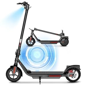 SISIGAD Electric Scooter Adults Peak 500W Motor,8.5″ Solid Tires,15 Miles Long Range Scooter Electric for Adults,19Mph Speed Foldable E-Scooter for Commuting with Double Braking System