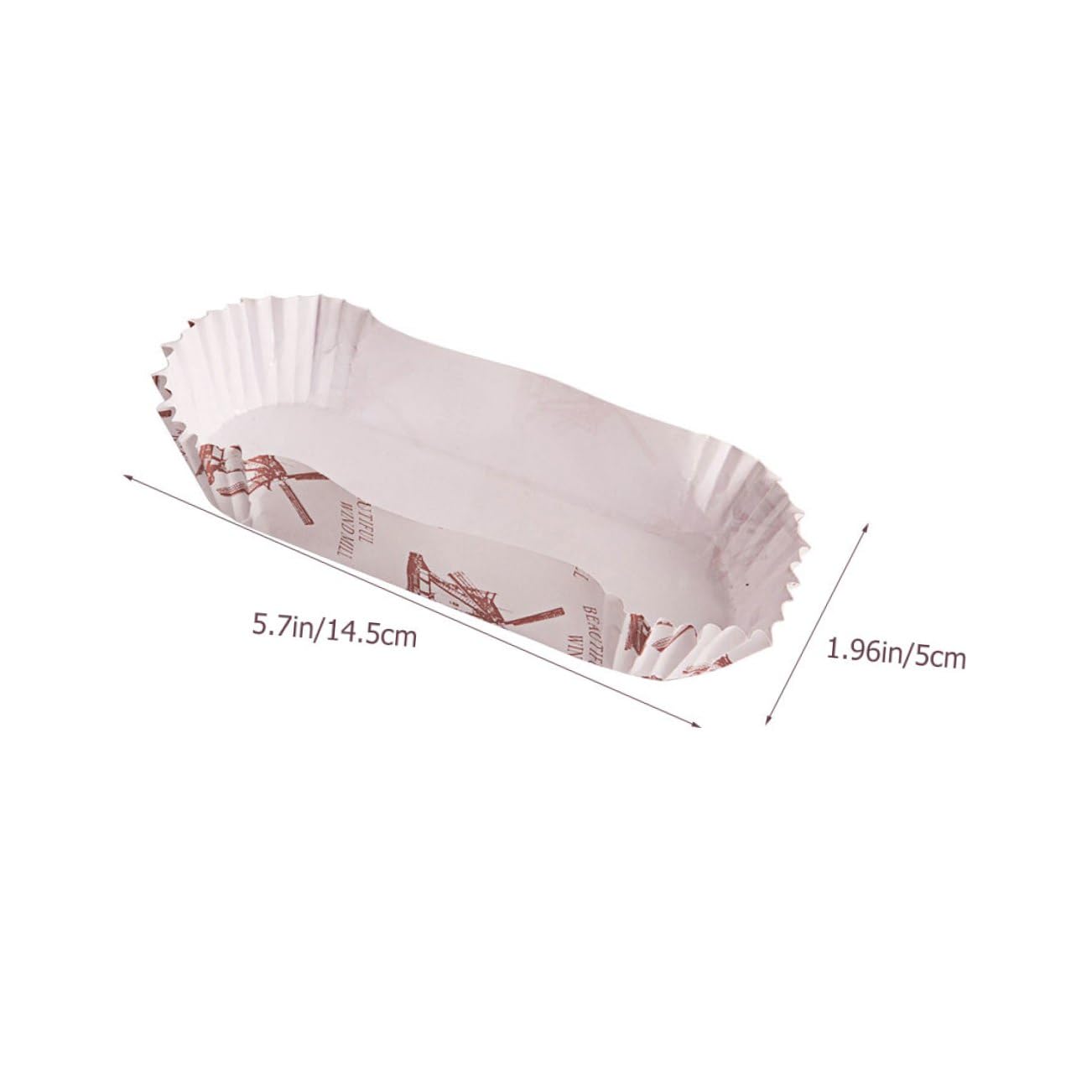 MAGICLULU 600piezas Capacillos Moldes Ovalados Bandejas De Barco Decorativos Para Cupcakes