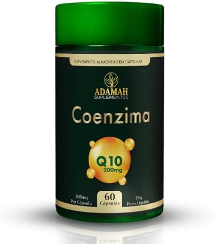Coenzima Q10 200mg (Dose Alta) - Ubiquinona CoQ10 Pura para Energ...