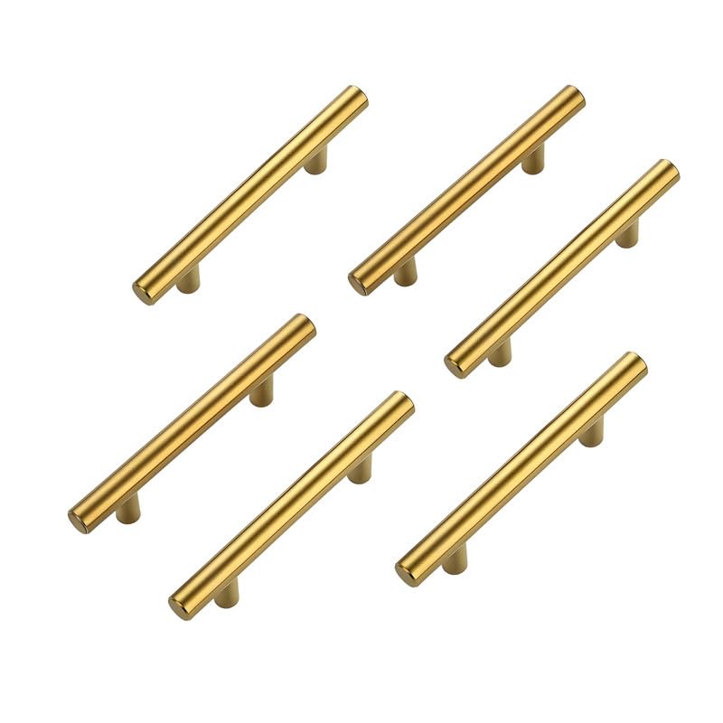 ELITONE 4 inch Stainless Steel 'Round H' Type Cabinet Handle Pull for Kitchen and Wooden Furniture Doors/Drawers/Cupboard(Pack of 6,Antique)