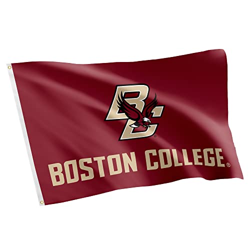 Desert Cactus Boston College BC Flag - 3 x 5 Feet Eagles Banner, Indoor/Outdoor Durable Fabric, 100% Polyester Design (Style 2)