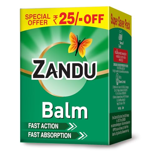 Zandu Balm | Effective relief from Headache, Body Pain, Sprain and Cold | No. 1 Ayurvedic Balm for Quick Pain Relief, 25ml