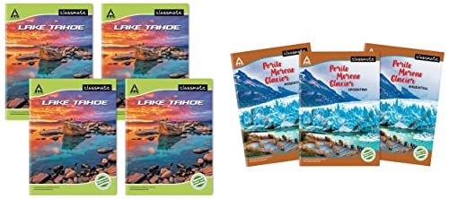 Image of Classmate Notebook - Single Line, 140 Pages, 240 mm x 180 mm - Pack Of 4 & Classmate Long Book - Unruled, 140 Pages, 297 mm x 210 mm - Pack Of 3