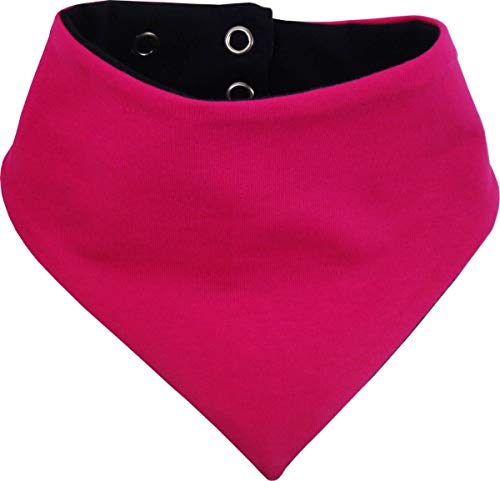 beidseitiges Multicolor Hunde Wende- Halstuch (Fb: hellblau-Navy) (Gr.2 - HU 31-35 cm) mit Ihrem Wunschtext