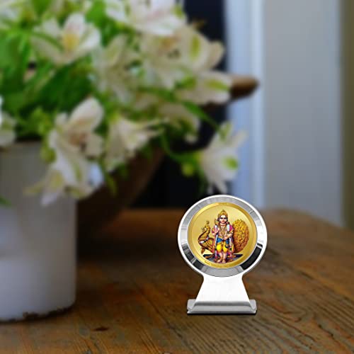 Image of DIVINITI 24K Gold Plated Religious Car Dashboard Frame | Premium God Idol Frame for Car, Home Mandir & Office Table | Spiritual Gift, Decorative Showpiece