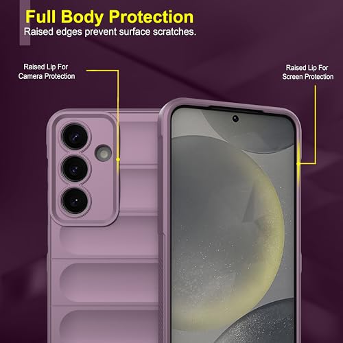 Image of amazon basics Back Case Cover for Samsung Galaxy S25 5G (Silicone Magic-Lavender)