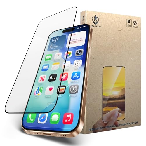 Image of IQShield Screen Protector Tempered Glass Guard for iPhone 17 Pro Max - 9H Hardness, HD Clear, Case Friendly [1 Pack]