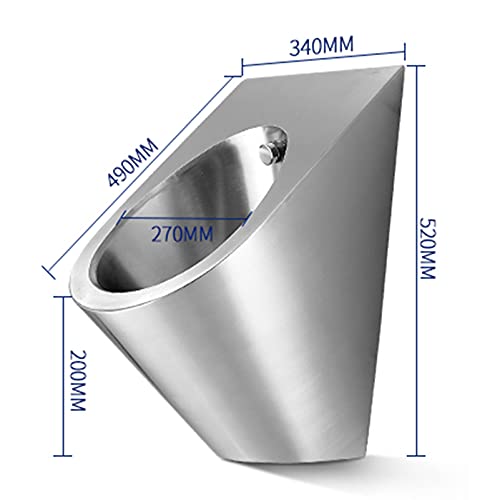 Orinatoio de acero inoxidable 304 con sensores integrados y drenaje eficiente para baños públicos y residenciales miniatura 3