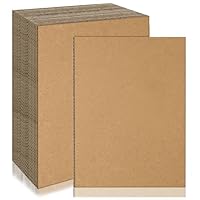 pangutheos 20 Stück A3 Wellpappe, Dicke Pappe zum Basteln, Craft Cardboard Groß, Braun Kraftpapier für Bastelarbeiten, Malen und Kunstprojekte