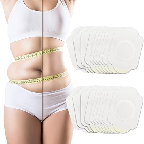 Parches de pérdida de peso, adelgazamiento parche rápido, etiqueta engomada de quema de grasa para la eliminación de grasa del vientre que forma la cintura del cuerpo delgada, 30 Uds Natural Gentle