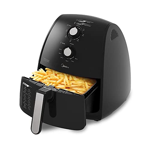 Fritadeira Airfryer Sem Óleo, 4L, Preto, 220v, Midea