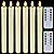 Homemory Real Wax LED Flameless Taper Candles with Remote Timer, 9.6 Inches Ivory Candlesticks, Dripless Battery Operated 3D Flickering Flame for Fireplace Xmas Halloween