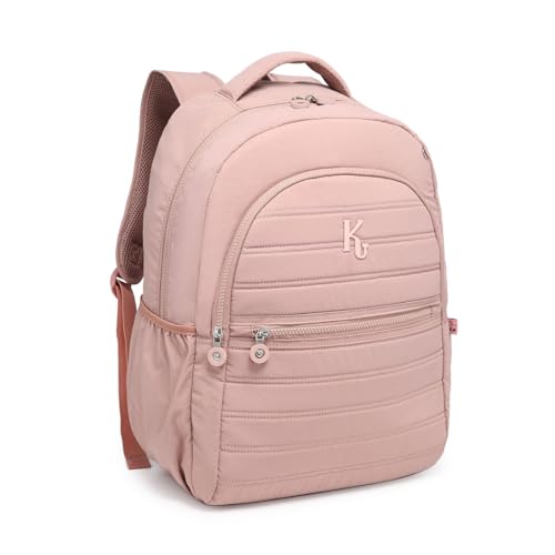 Mochila Feminina Kika Costa Lisa Juvenil Notebook Escolar (Rosa)