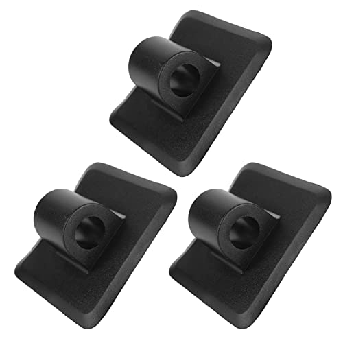 Leapiture 3Pcs Boat Motor Bracket Buckle PVC Fixed Motor Stand Rope Holder Outboard Motor Holder Durability Reliability for Yacht (Black)