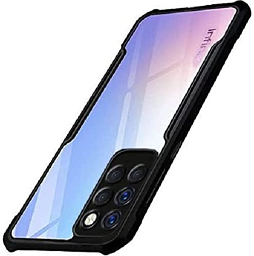 Colorcase Ultra Thin Shock Proof 4 Sides Protection Clear Transparent Back Cover Case with Black Border for Infinix Note 10 Pro (Transparent/Black) (B09CZ9V18C) Amazon Price History, Amazon Price Tracker