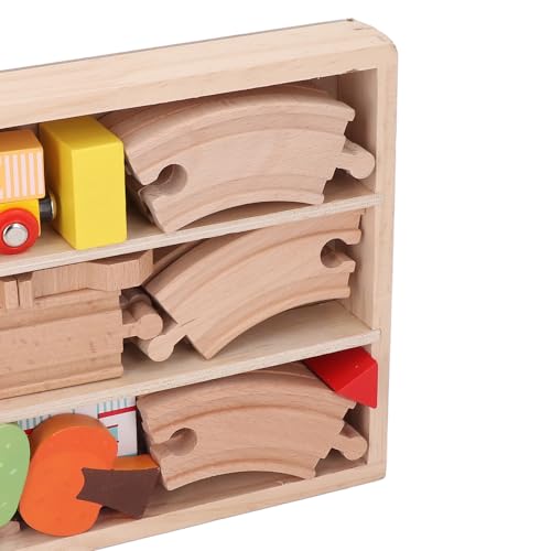 Rails de train en bois : kit de chemin de fer complet pour circuit de train enfant
