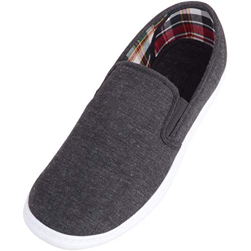 Baskets décontractées à enfiler en toile homme ABSOLUTE FOOTWEAR rayées