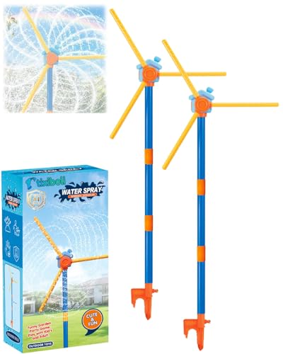 Windmill Water Sprinkler for Kids, Windmill Shape 360° Rotating Outdoor