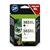 303XL Regenereert inktpatronen vervanging voor HP 303 XL voor HP Envy Photo 7830 6232 6230 6220 7130 7134 7800 6234 6222 6255 6258 6552 71 20 71 32 715555555555555555555555 7158 (zwart tri-kleur, 2 stuks)
