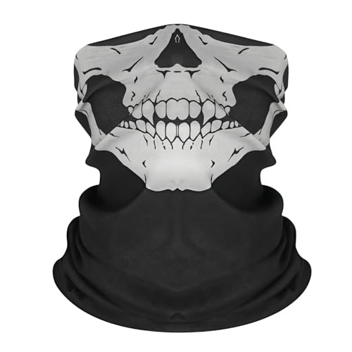 Heanvmyss 2 Stück Totenkopf Sturmhaube,Halstuch Herren,Multifunktionstuch Gesichtsmaske,Ghost Maske,Motorrad Totenkopf Maske für Ski,Cosplay,Fahrrad,Skateboard(Schwarz) Heanvmyss 2 Stück Totenkopf Sturmhaube,Halstuch Herren,Multifunktionstuch Gesichtsmaske,Ghost Maske,Motorrad Totenkopf Maske für Ski,Cosplay,Fahrrad,Skateboard(Schwarz)