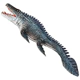 Design preistorico realistico: questo giocattolo Mosasaurus presenta una struttura della pelle dettagliata, colori vivaci e una forma del corpo realistica che cattura l'essenza del mare antico..Il suo aspetto realistico suscita curiosità e dà vita alle creature preistoriche per i bambini che amano i dinosauri e i rettili marini.
