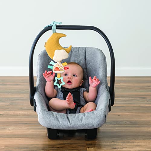Itzy Ritzy – Musical Pull-Down Toy; Bitzy Notes Toy Attaches To Car Seat Or Stroller & Plays A Soothing Melody, Moon #TOP5